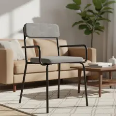 HOGA - Silla Lenox Gris 79x57x52 cm