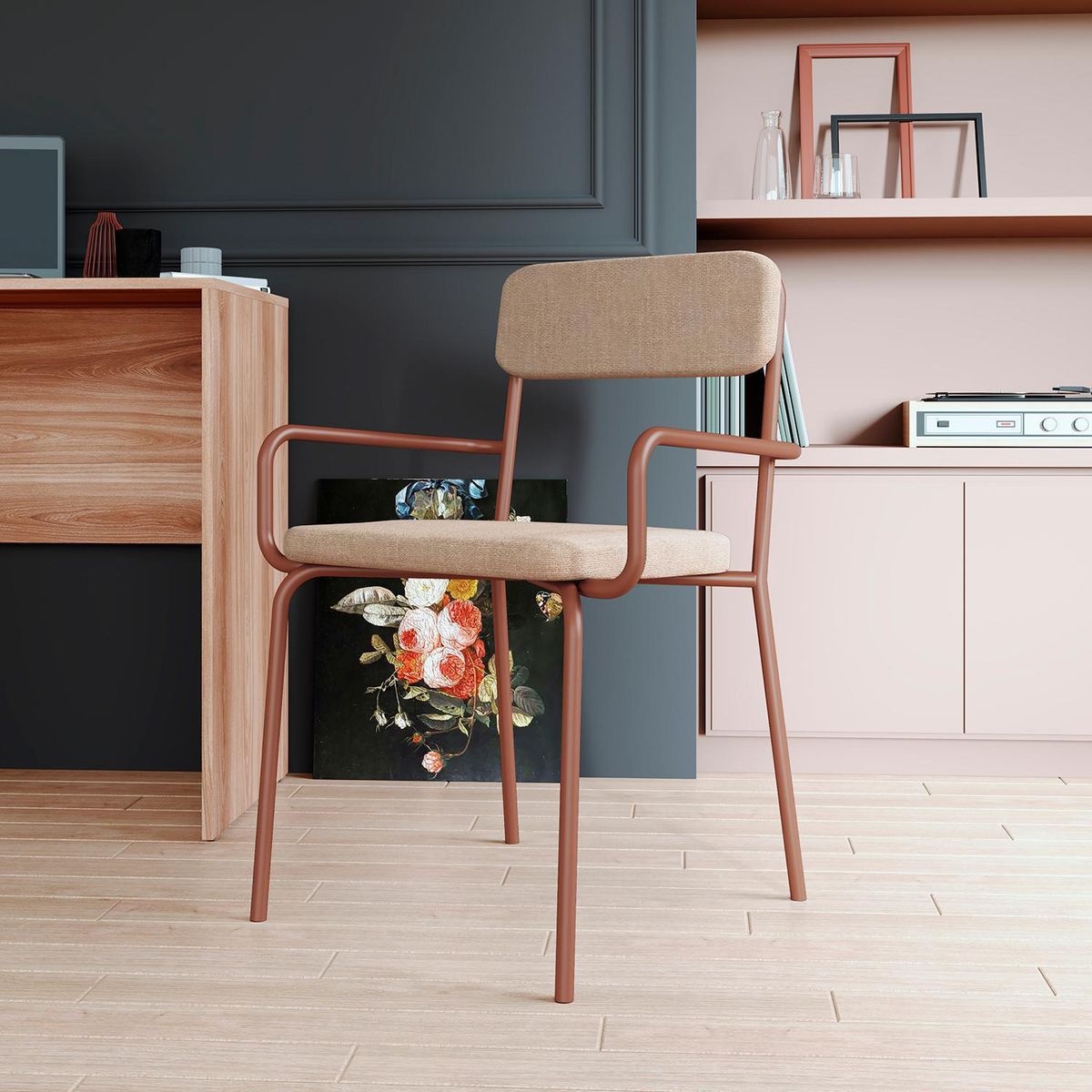 HOGA - Silla Lenox Café 79x57x52 cm