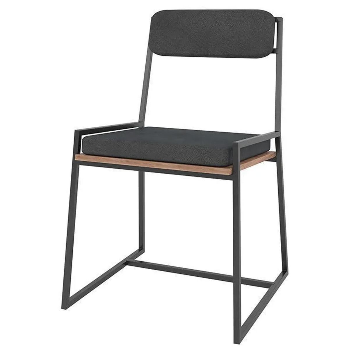 HOGA - Silla Harlem Negro 82x51x53 cm