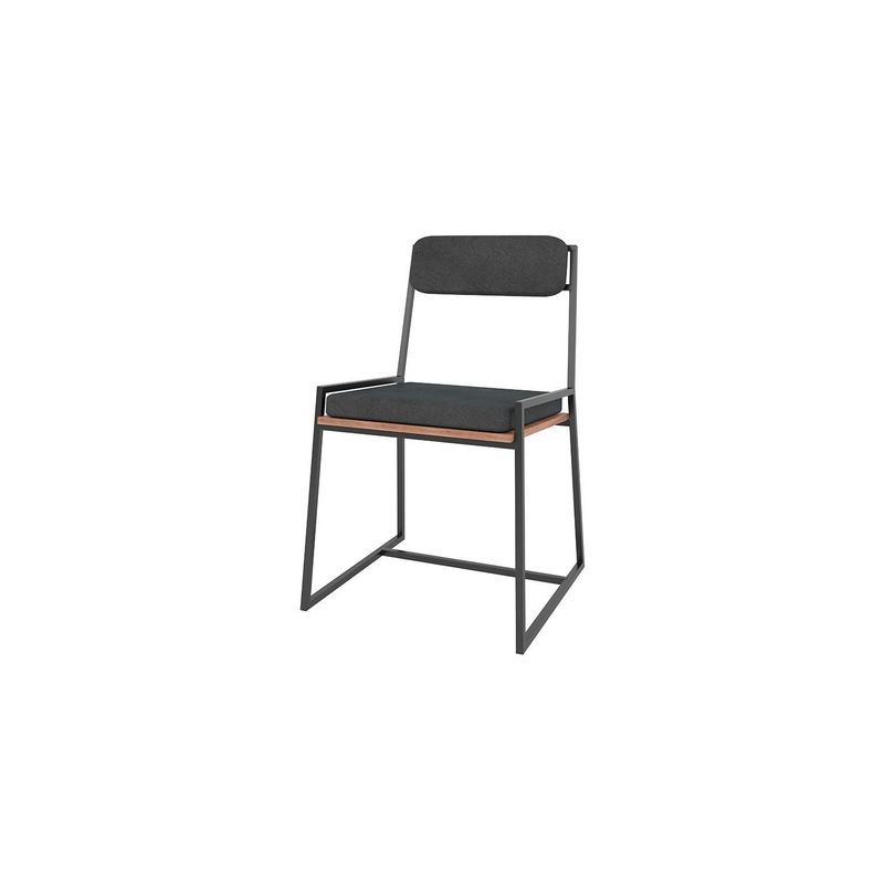 HOGA - Silla Harlem Negro 82x51x53 cm