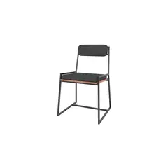 HOGA - Silla Harlem Negro 82x51x53 cm