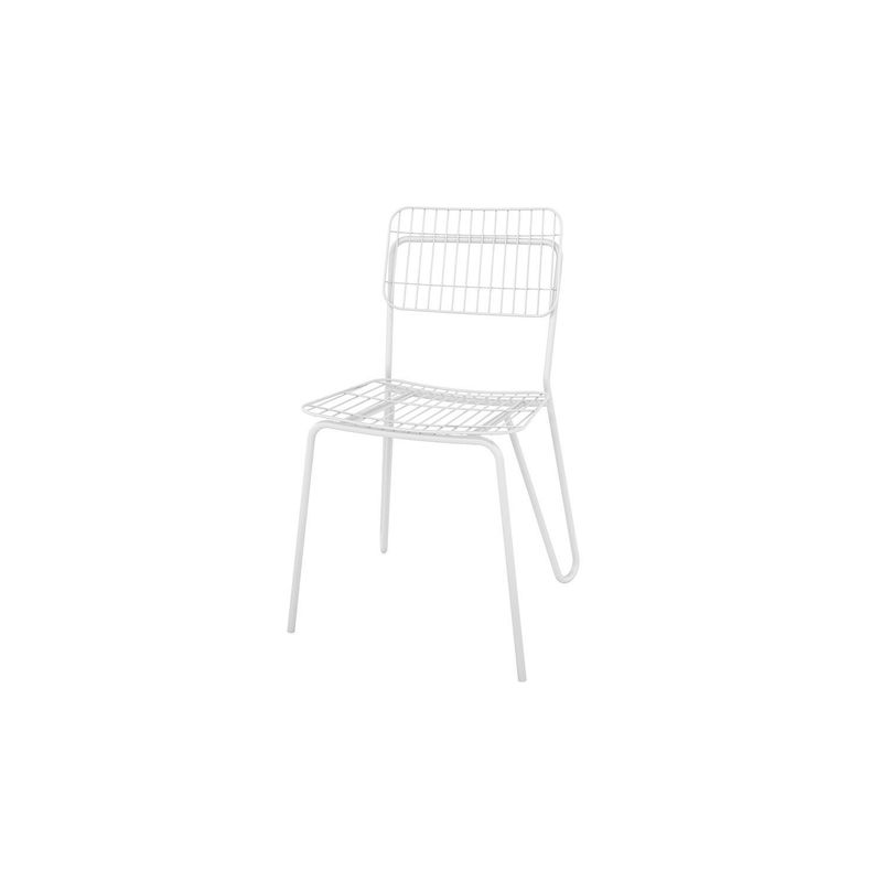 HOGA - Silla Luxo Blanco 90x52x50 cm