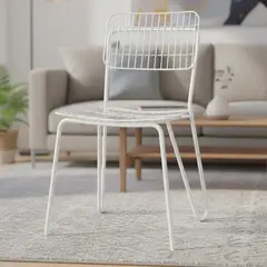 HOGA - Silla Luxo Blanco 90x52x50 cm