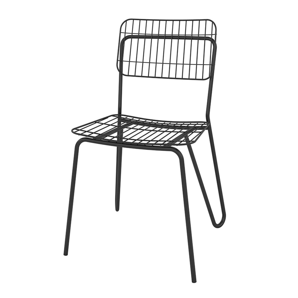 HOGA - Silla Luxo Negro 90x52x50 cm