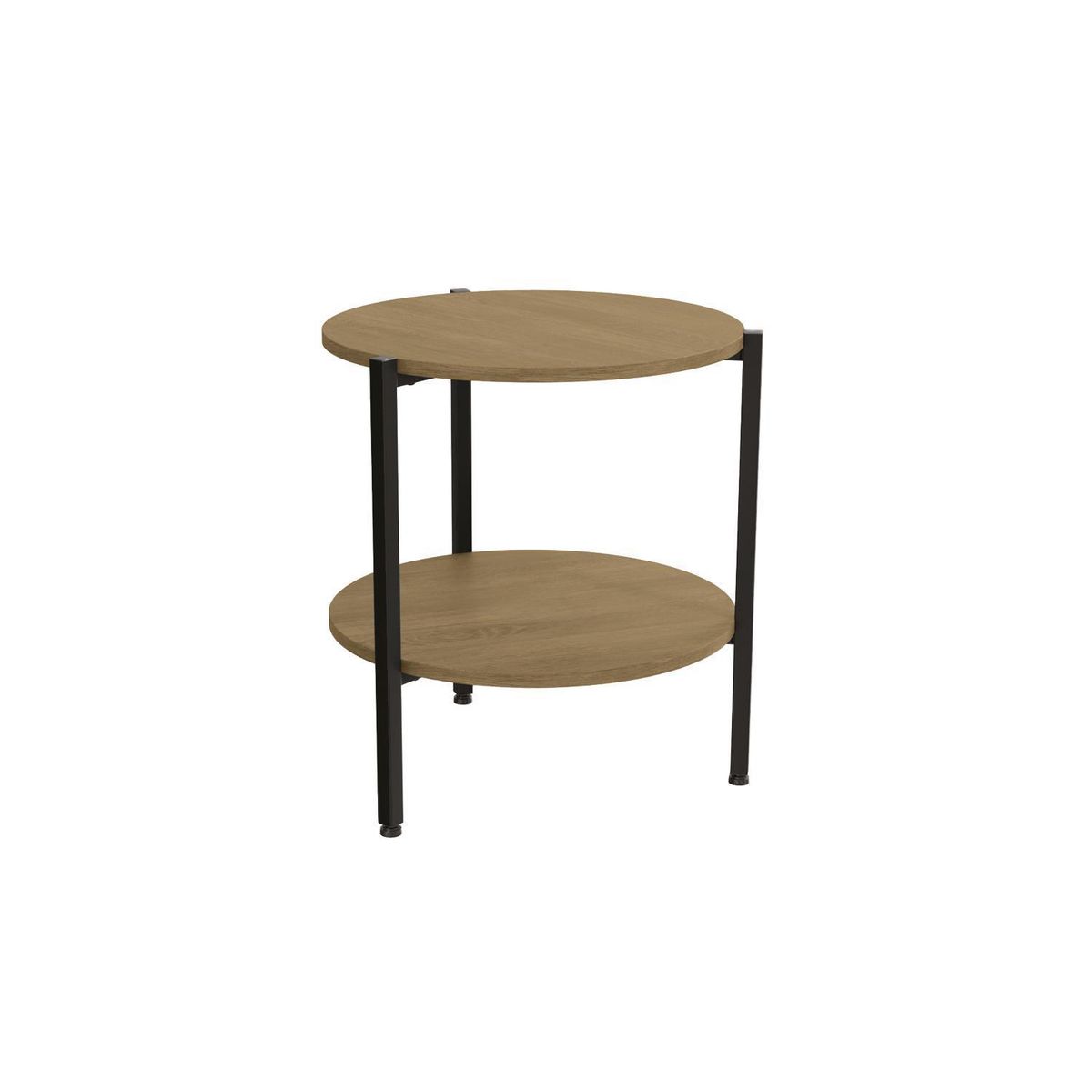 HOGA - Mesa de Apoyo Albania Rústico 47x47x52 cm