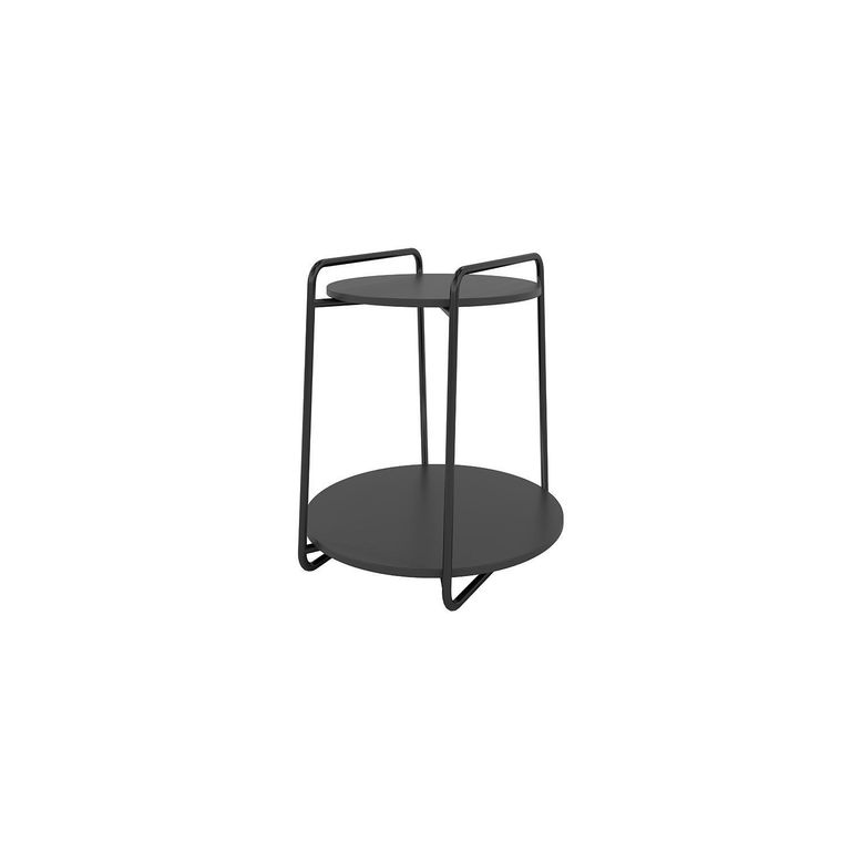 HOGA Mesa de Apoyo Milan Negro 54x54x60 cm