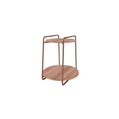 HOGA - Mesa de Apoyo Milan Oro envejecido 54x54x60 cm