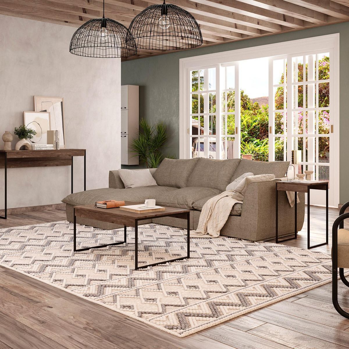 HOGA - Mesa de Centro Joy Legno 90x60x42 cm