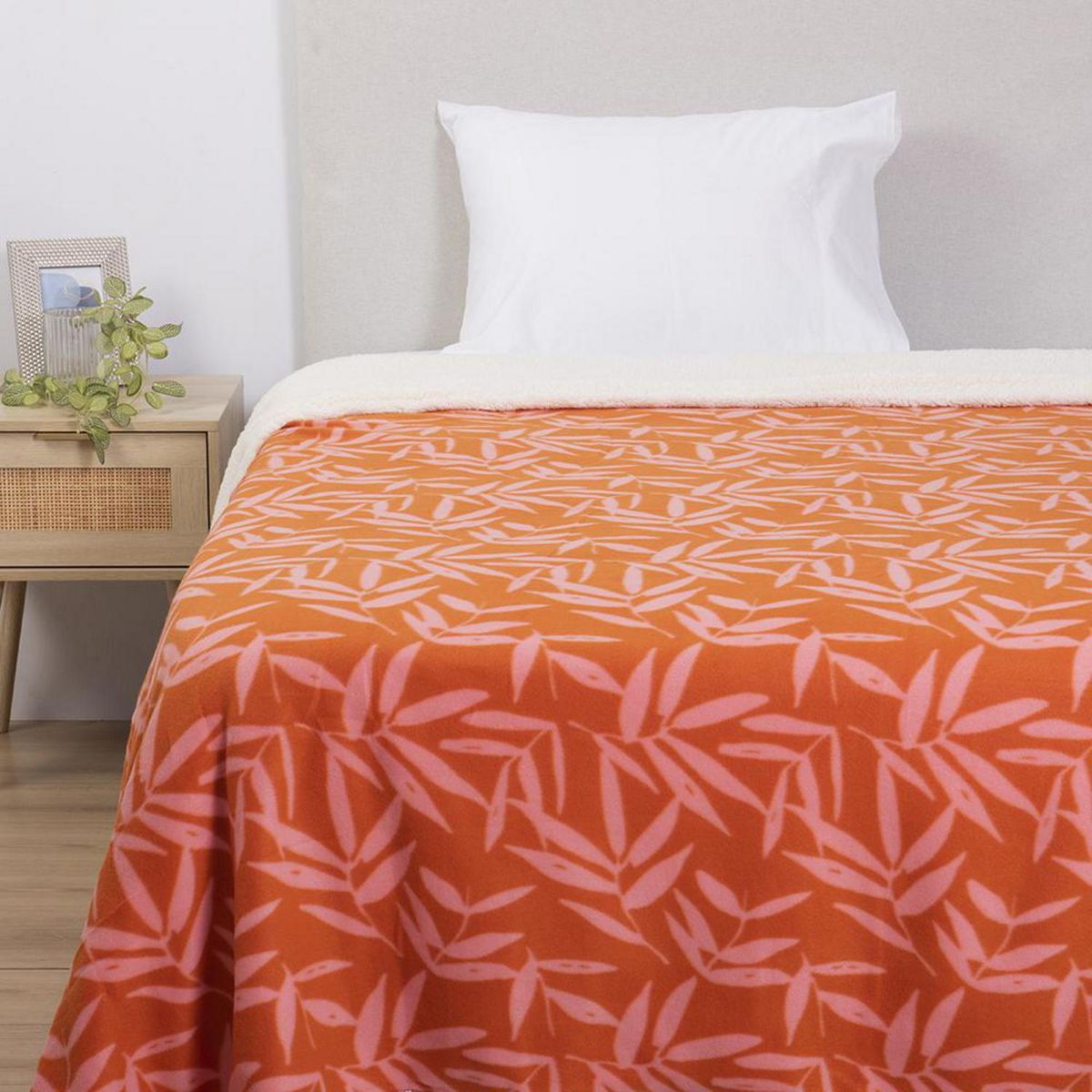 MASHINI - Frazada Polar Sherpa Tulipan 1.5 plazas Multicolor