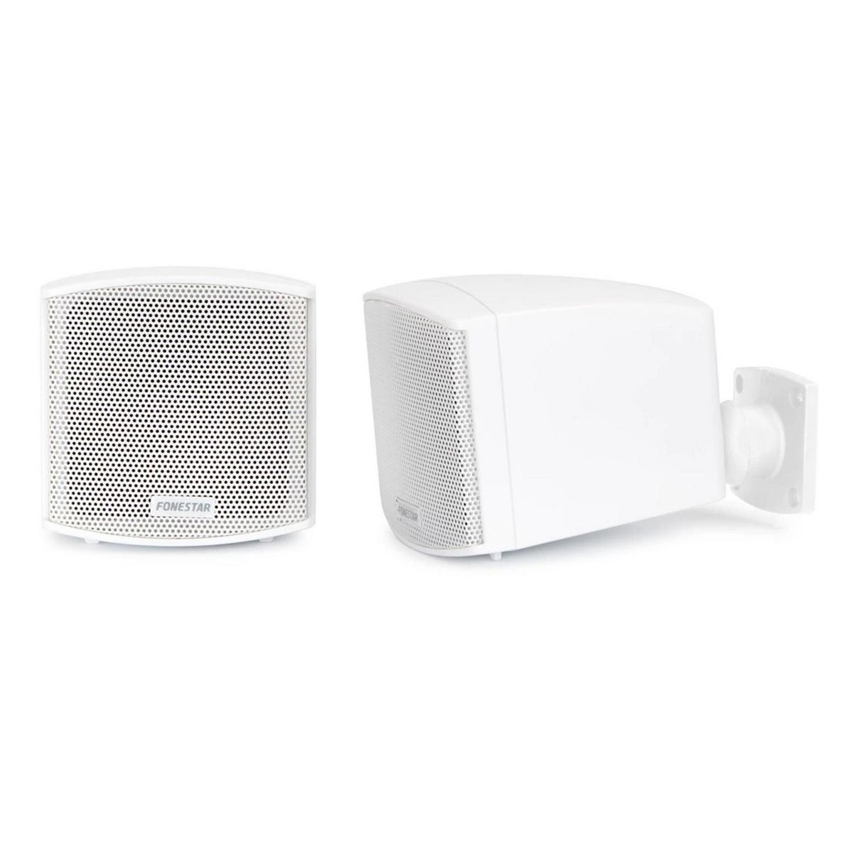 FONESTAR - Kit de parlantes CUBE-62B música ambiental anclable 25W + 25W blanco