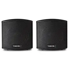 FONESTAR - Kit de parlantes CUBE-62 música ambiental anclable 25W + 25W negro