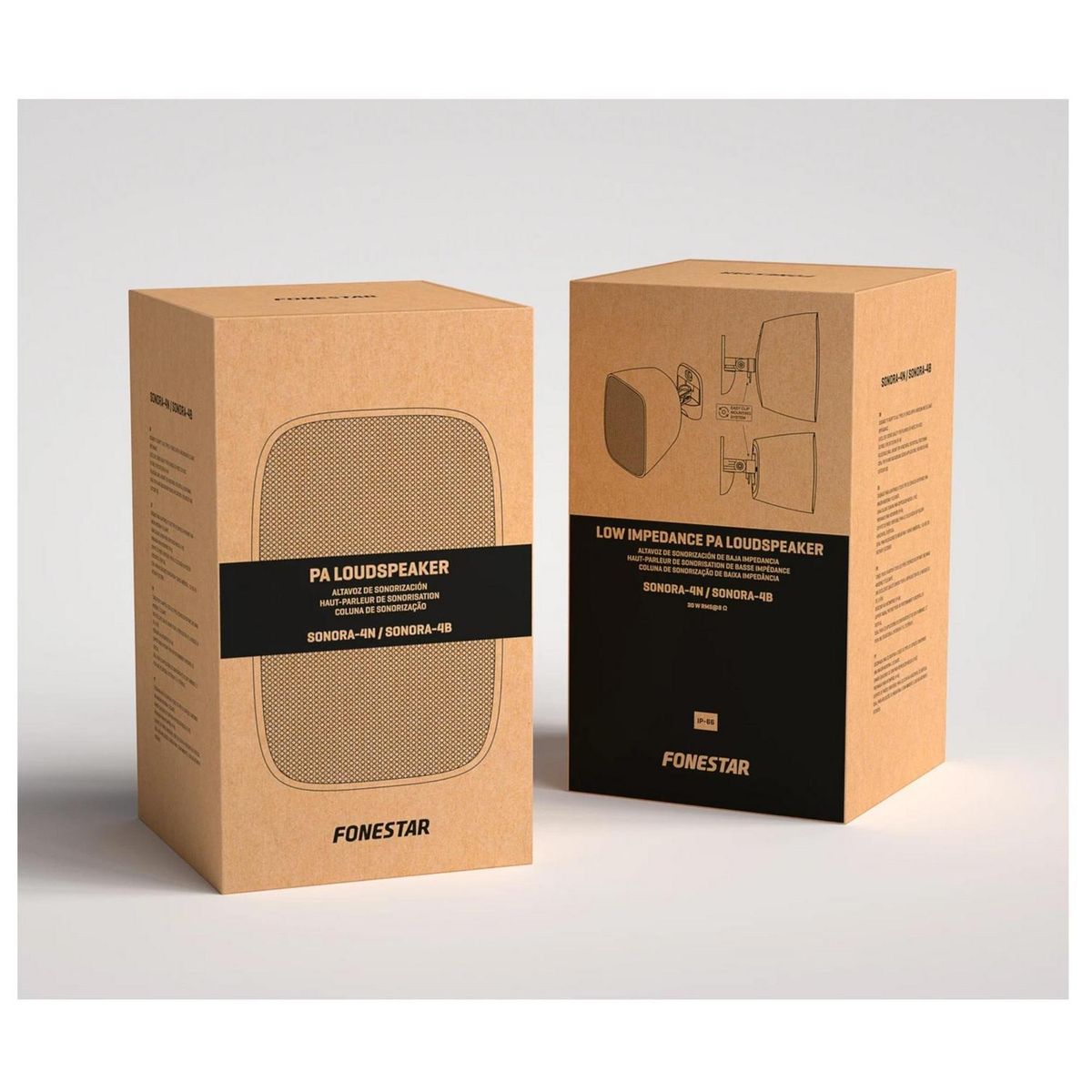 FONESTAR - Parlante Sonora 4N para música ambiental anclable IP-66 60W negro