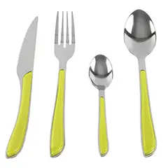 DORAL - Juego de Cuchillería 24 Piezas Inoxidable Mangos Coloridos