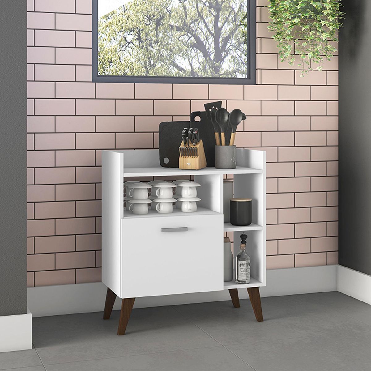 HOGA - Arrimo Apolo Blanco 70x36x80 cm