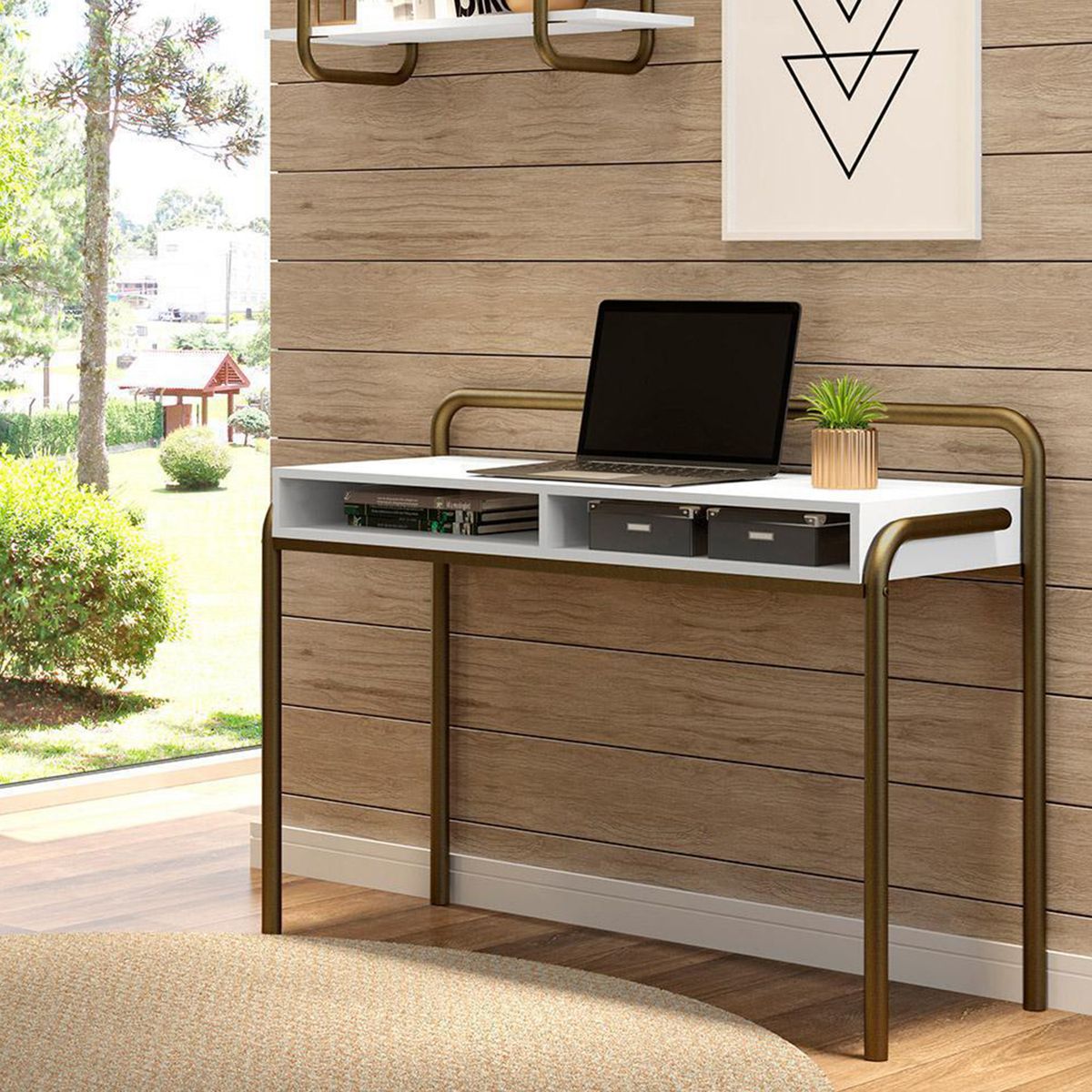 HOGA - Escritorio Connect Blanco 116x86x44 cm