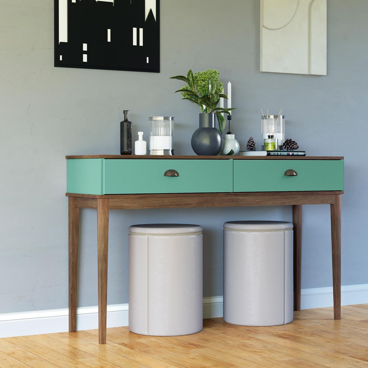 HOGA - Arrimo Colonial Rústico 136x41x83 cm