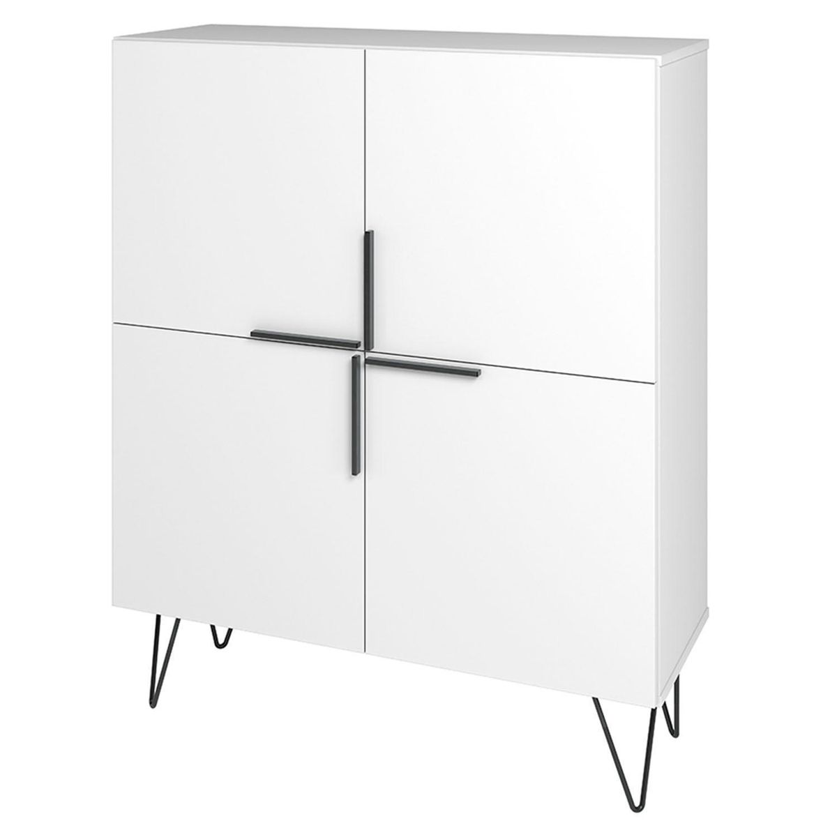 HOGA - Buffet Phoenix Blanco 90x35x111 cm