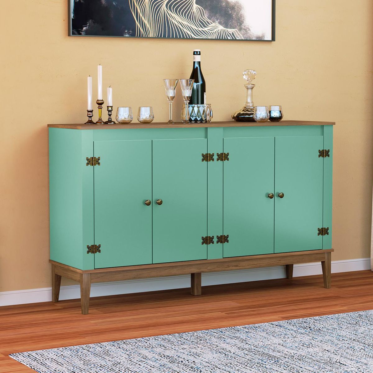 HOGA - Buffet Colonial Oliva 149x41x90 cm