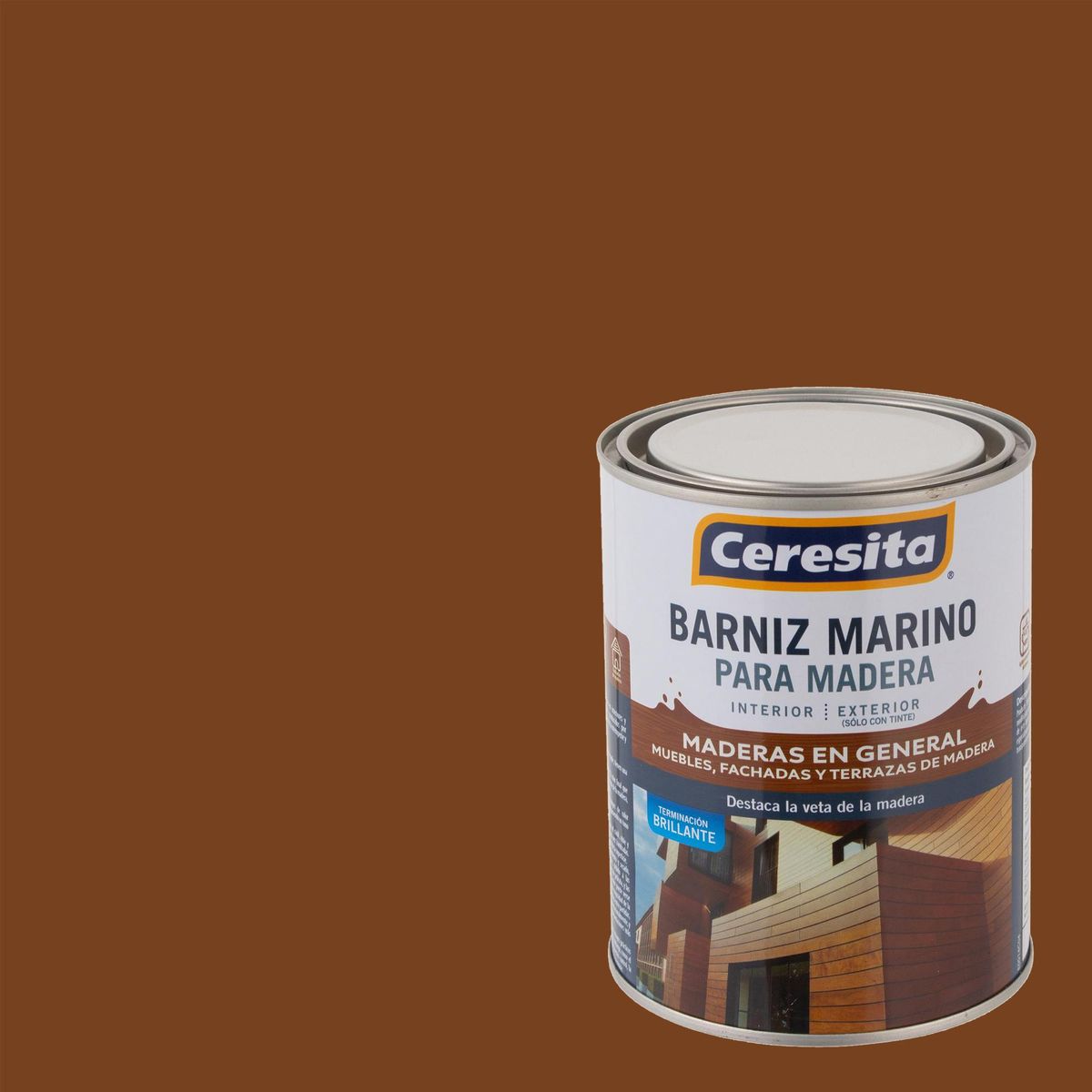 CERESITA - Barniz Marino Brillante 0.25 galón(es) Roble oscuro