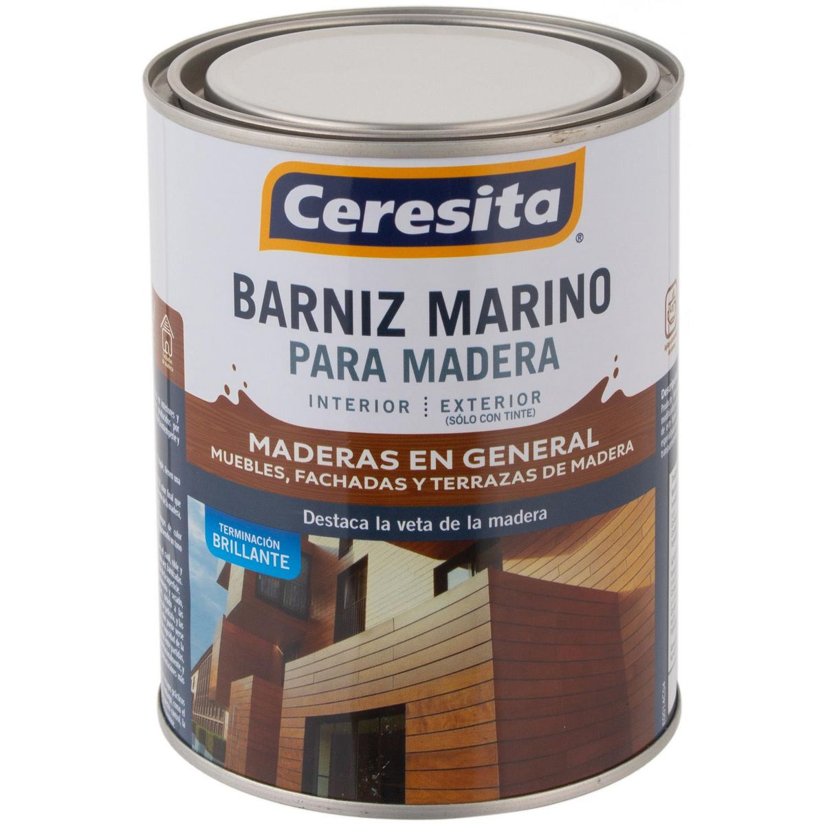 CERESITA - Barniz Marino Brillante 0.25 galón(es) Roble oscuro