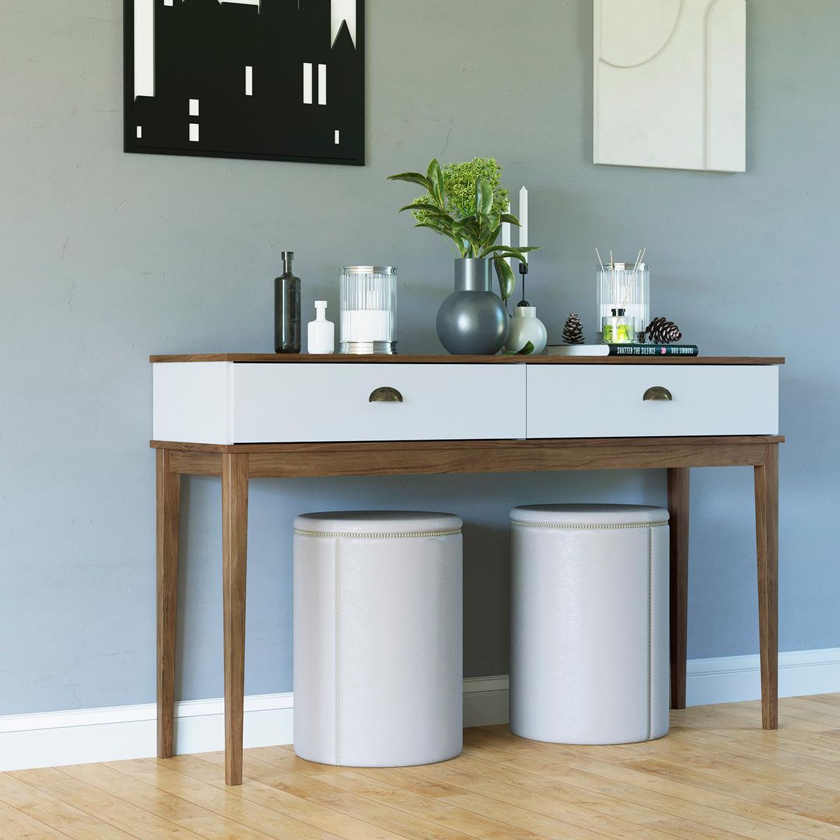 HOGA - Arrimo Colonial Rústico 136x41x83 cm