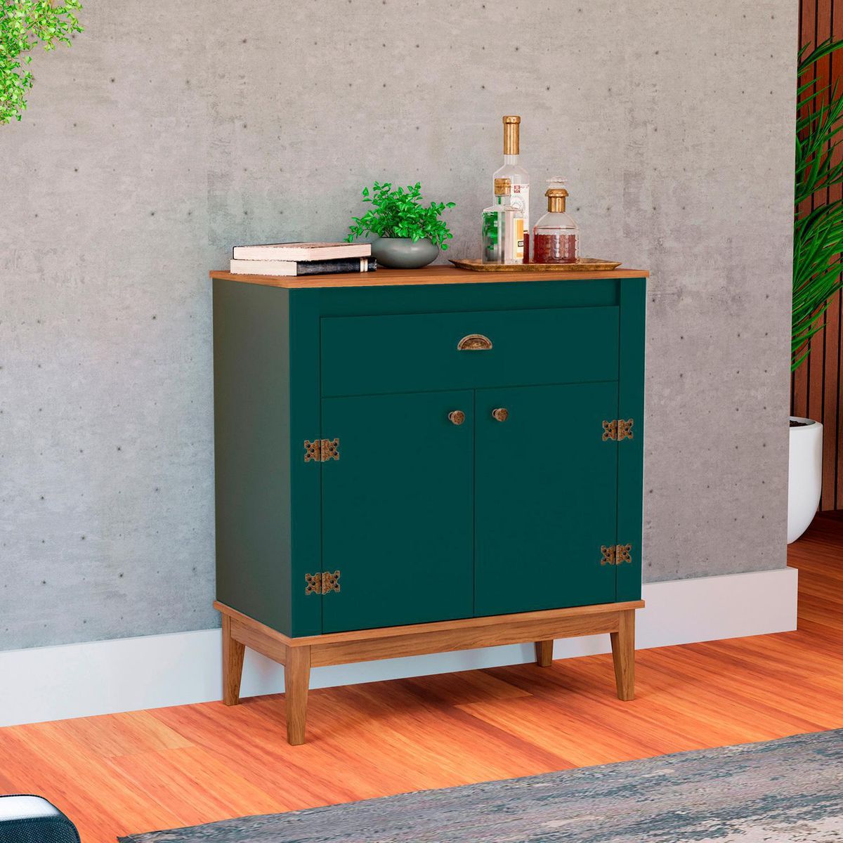 HOGA - Buffet Colonial Rústico 80x41x90 cm