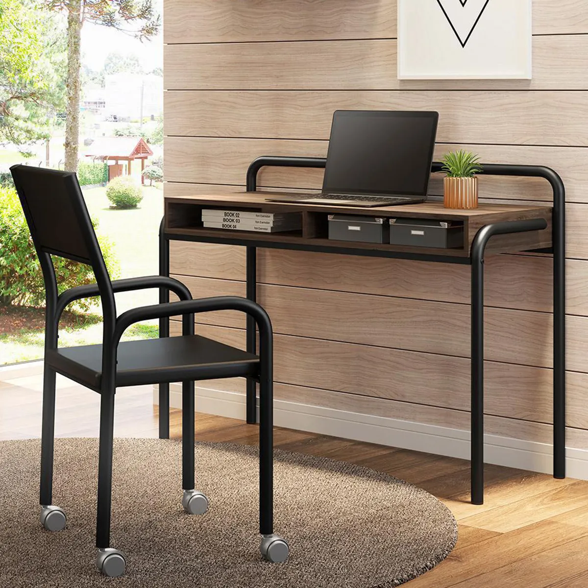 HOGA - Escritorio Connect Legno 116x86x44 cm