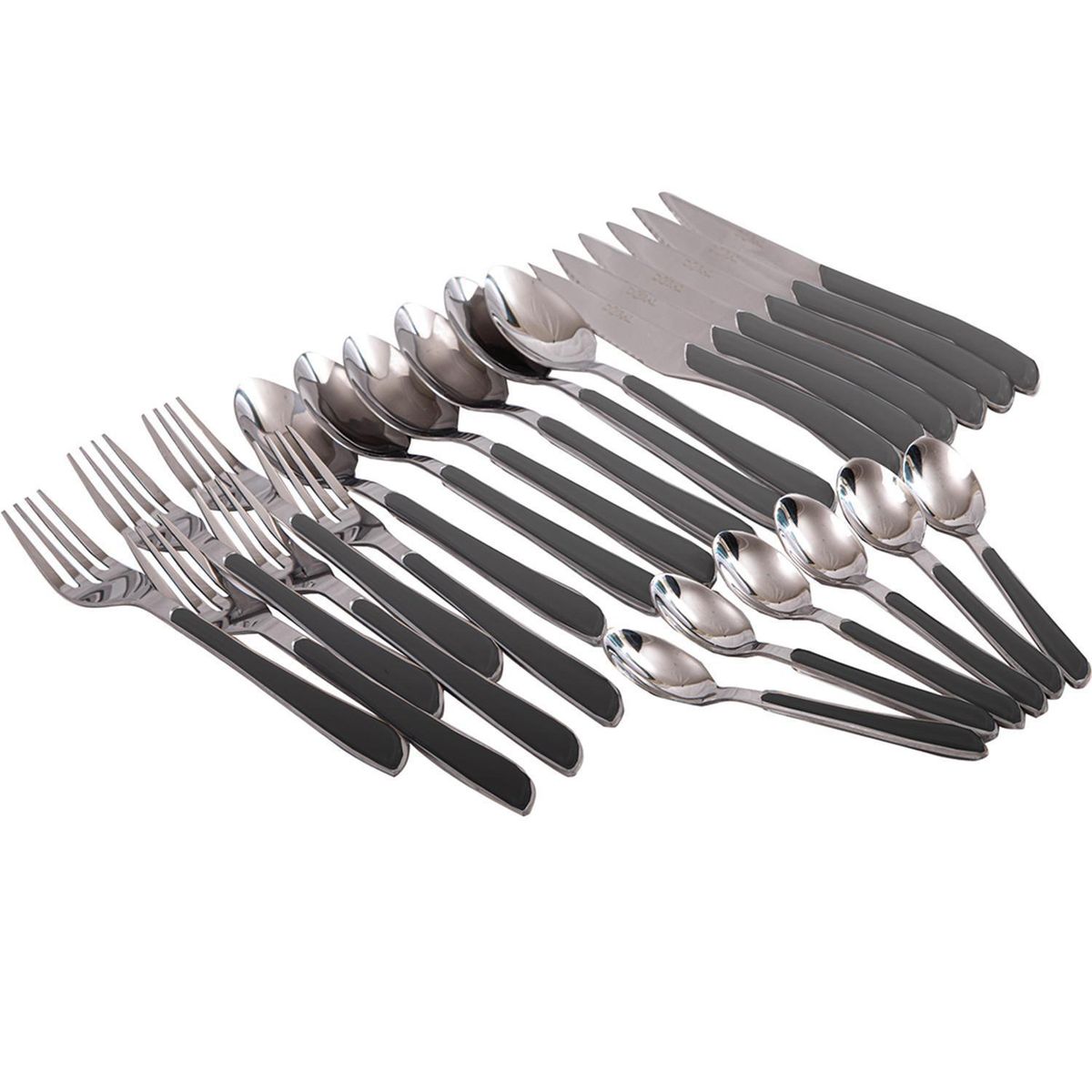 DORAL - Juego de Cuchillería Doral 24 Piezas Inoxidable Mangos Coloridos