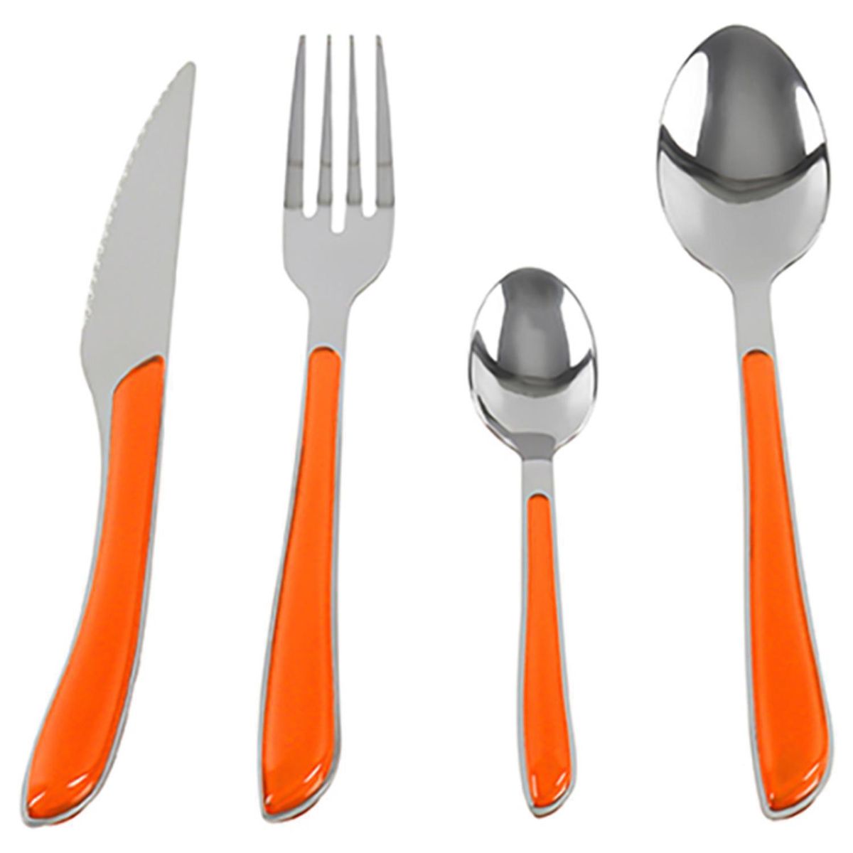 DORAL - Juego de Cuchillería Doral 24 Piezas Inoxidable Mangos Coloridos