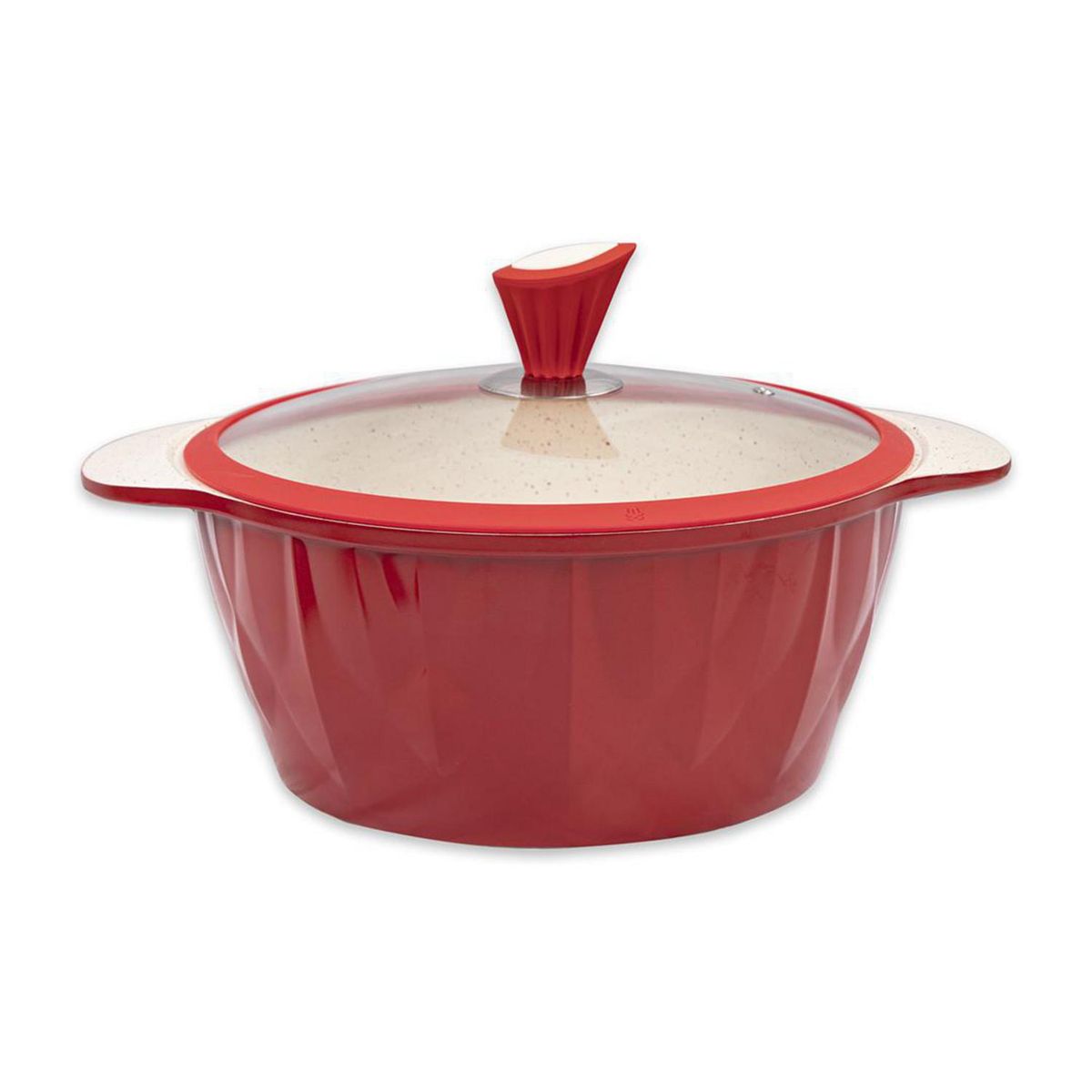DORAL - Olla de Aluminio 28 cm 6 l Rojo Die Cast