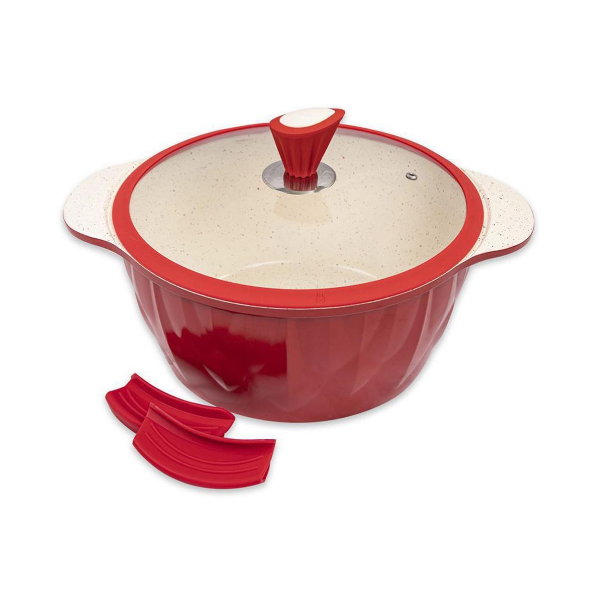 DORAL - Olla de Aluminio 28 cm 6 l Rojo Die Cast