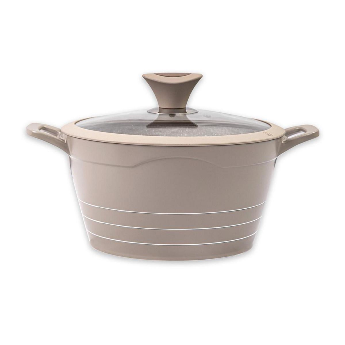 DORAL - Olla de Aluminio 28 cm 6 l Café Die Cast