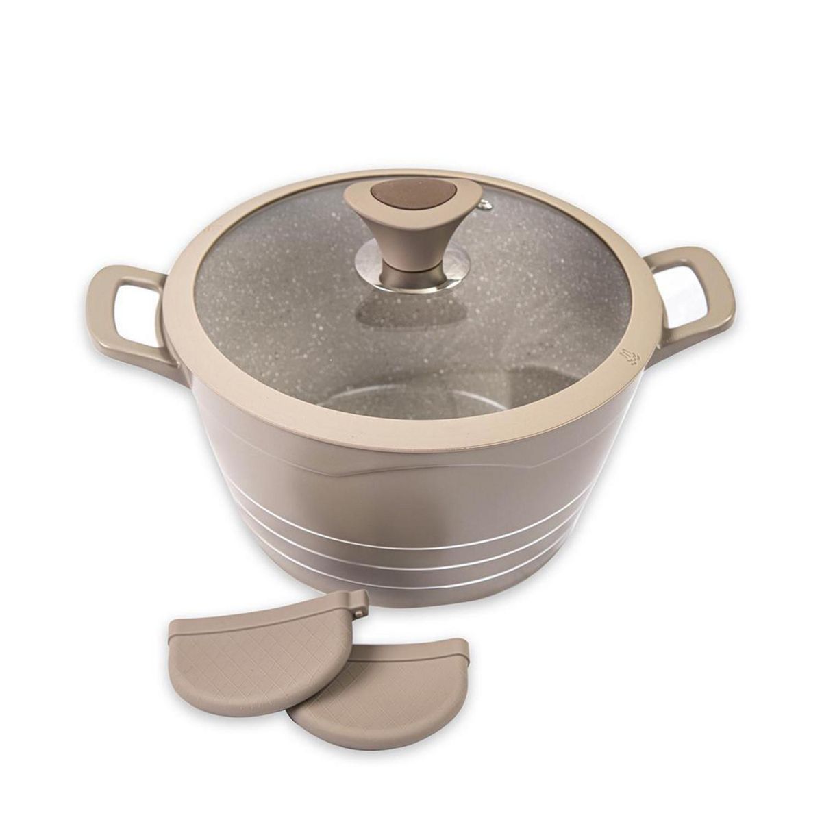 DORAL - Olla de Aluminio 28 cm 6 l Café Die Cast