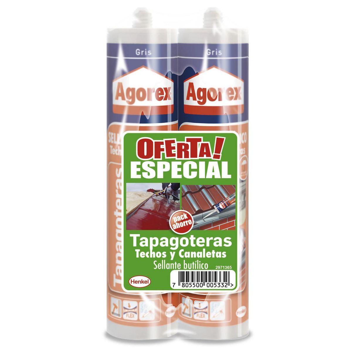 AGOREX - Pack 2 Tapagoteras 440 gr
