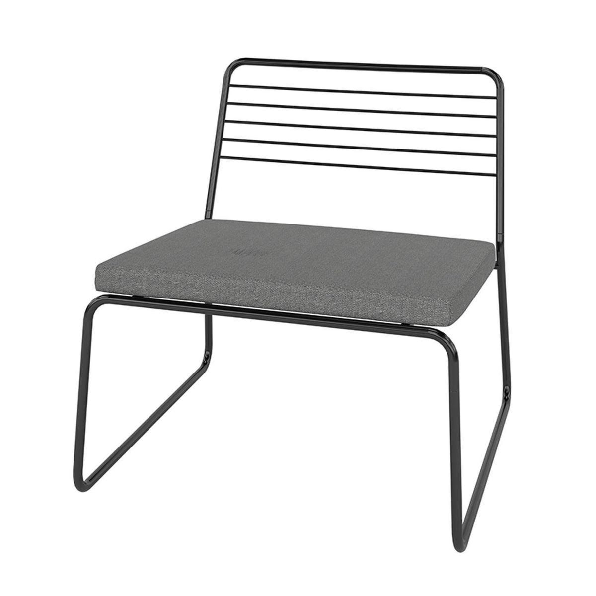 HOGA - Poltrona 1 cuerpo Bermont 62x66x71 cm Negro