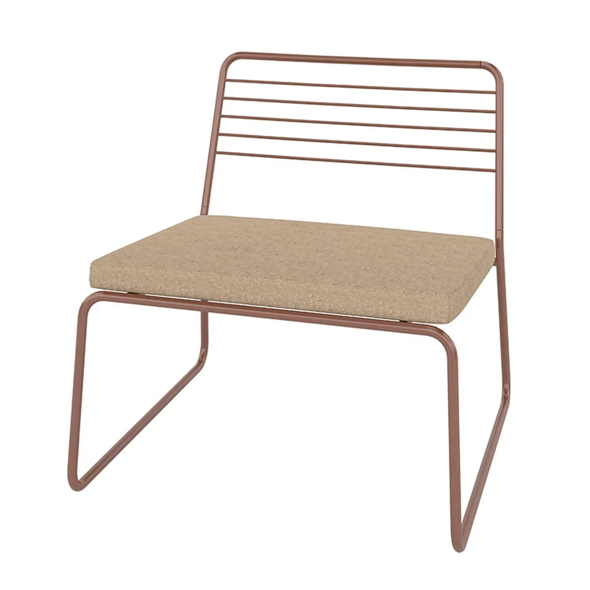 HOGA - Poltrona 1 cuerpo Bermont 62x66x71 cm Oro envejecido