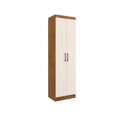 HOGA - Armario Multiuso Ibiza 2 Puerta(s) 4 Repisa(s) 52xx36 cm Canela/Blanco Invierno