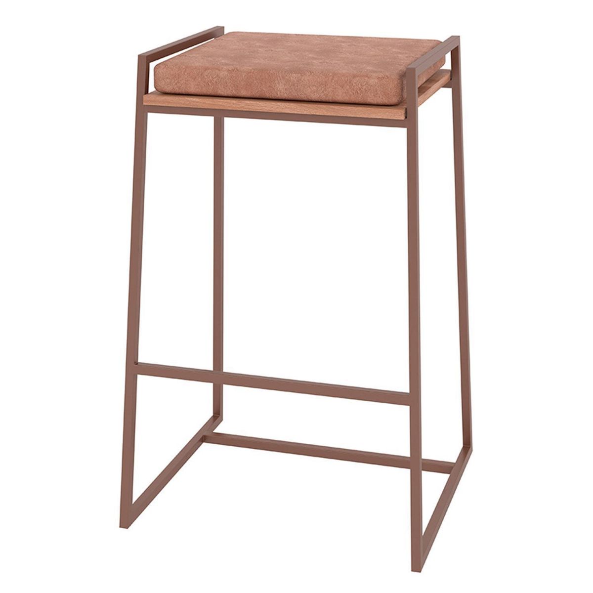 HOGA - Taburete Bronx Café 78x51x43 cm