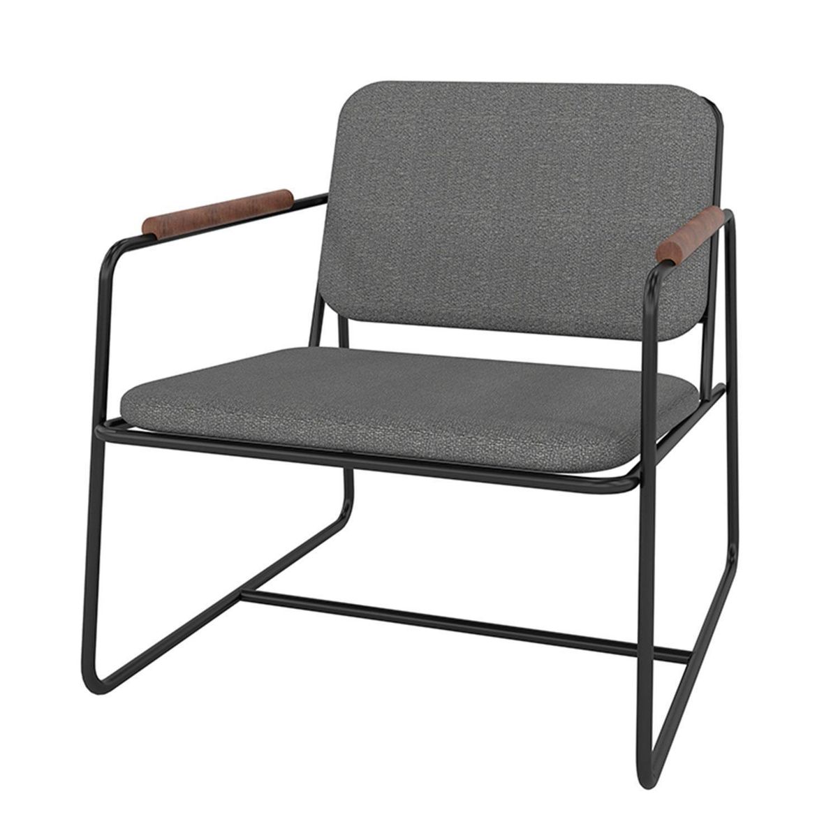 HOGA - Poltrona 1 cuerpo Boston 65x68x72 cm Negro