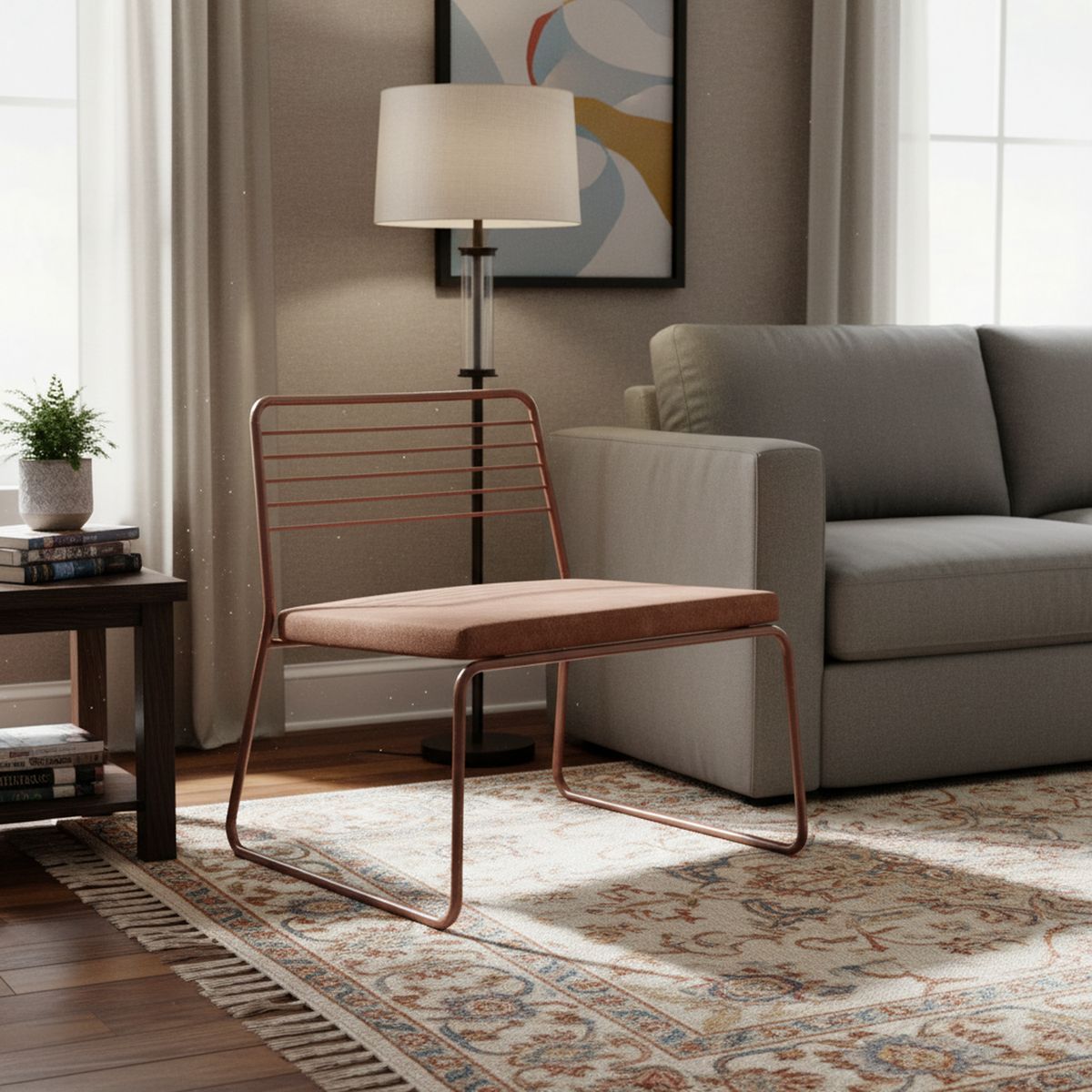 HOGA - Poltrona 1 cuerpo Bermont 62x66x71 cm Oro envejecido