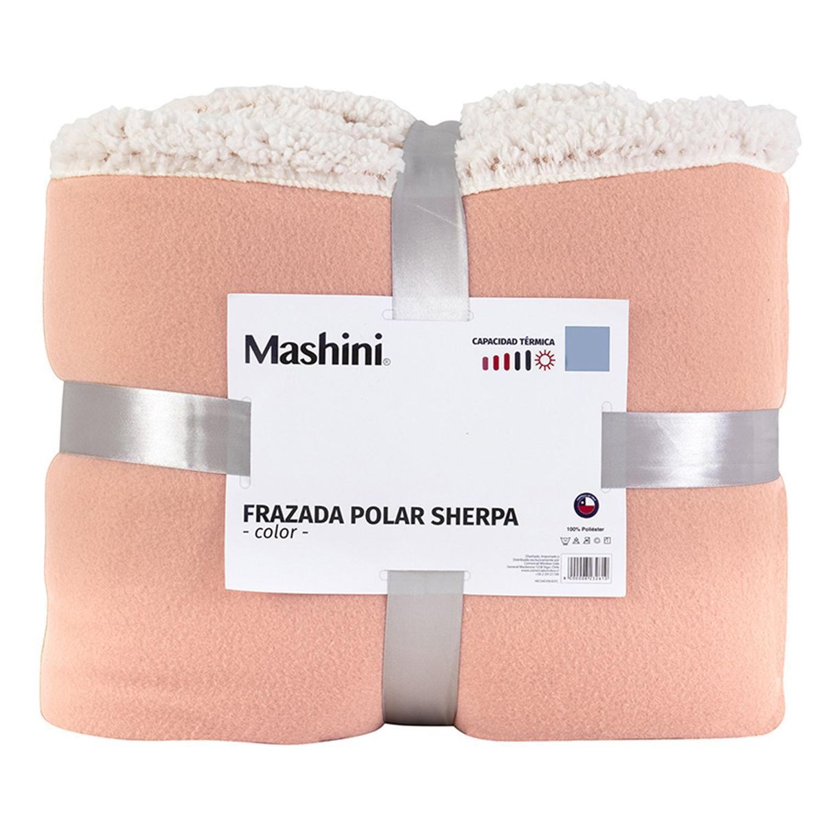 SOHOME - Frazada Polar Sherpa Lisa 2 plazas Coral