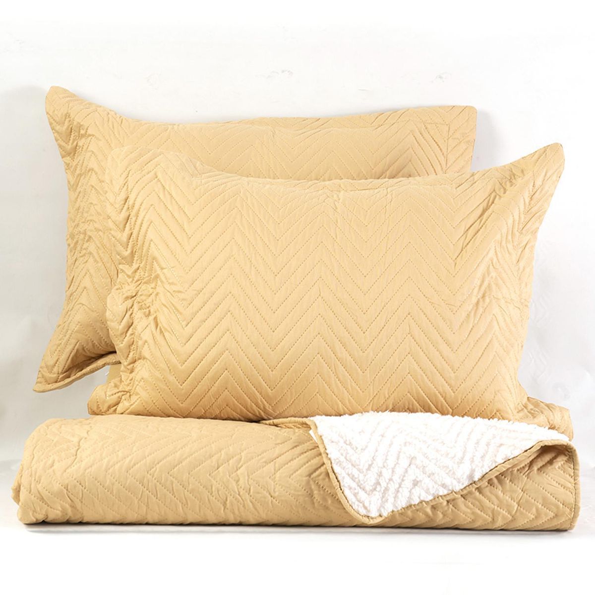 MASHINI - Quilt 1.5 plazas Liso Amarillo