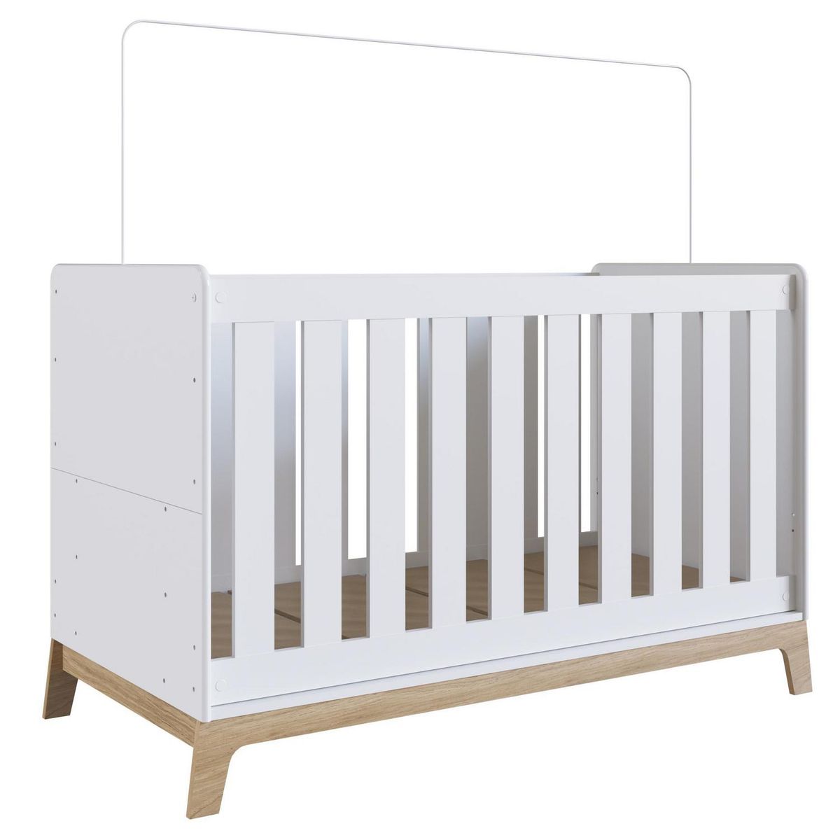 BE DESIGN - Cuna 3 funciones Honey blanco