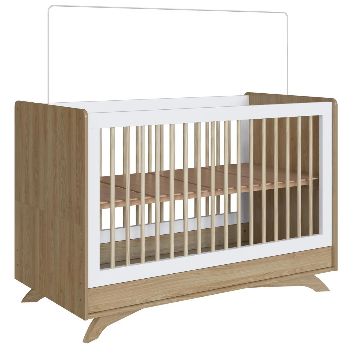 BE DESIGN - Cuna blanca miel 3 funciones Affet