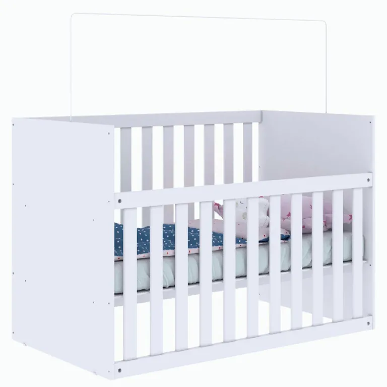 Cuna con Baranda Gabi Blanco 90x75x132 cm