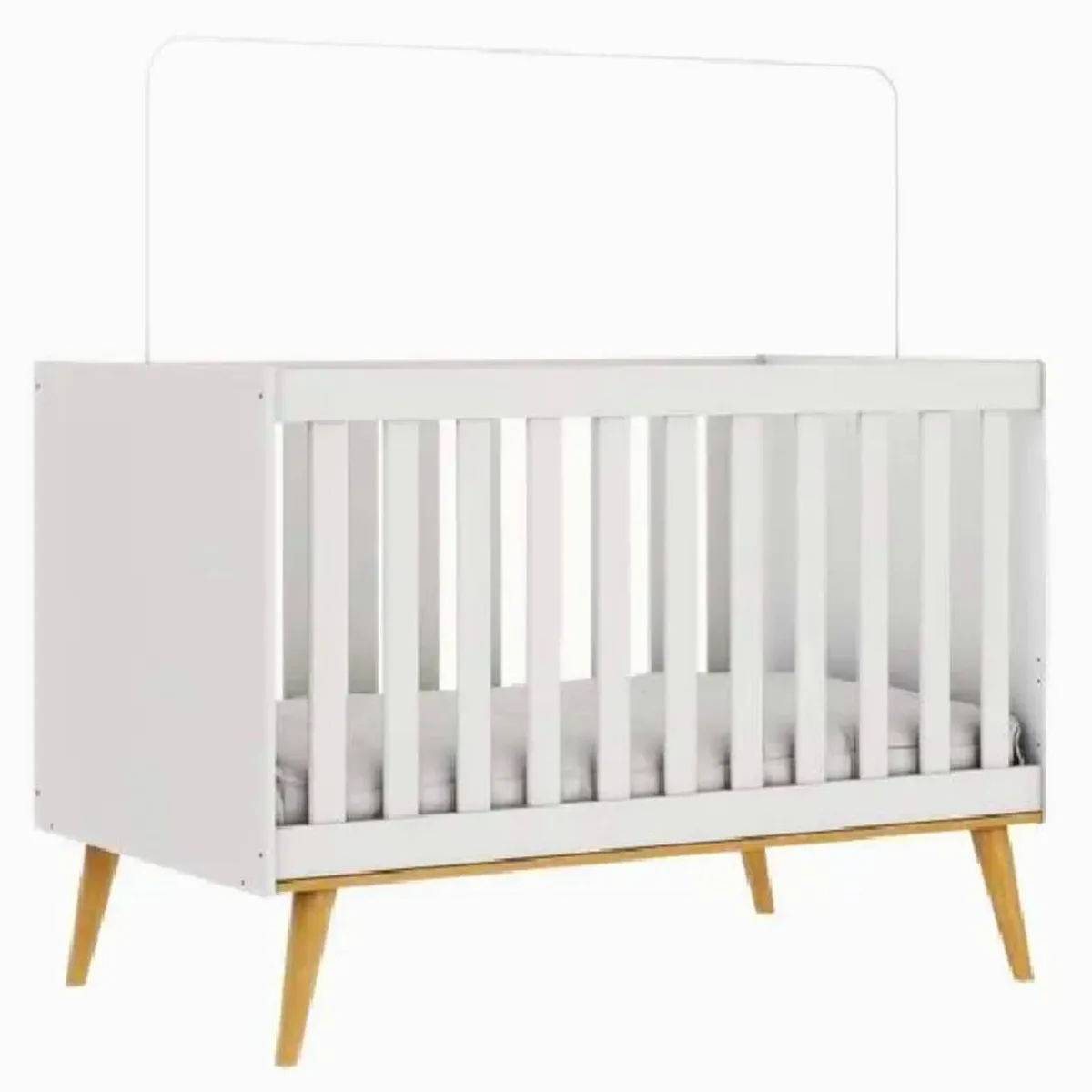 BE DESIGN - Cuna 3 funciones blanco miel Ludmila