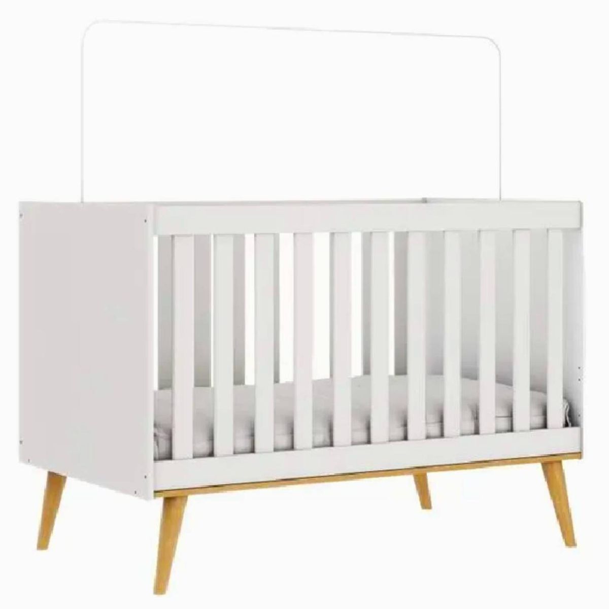 BE DESIGN - Cuna 3 funciones blanco miel Ludmila