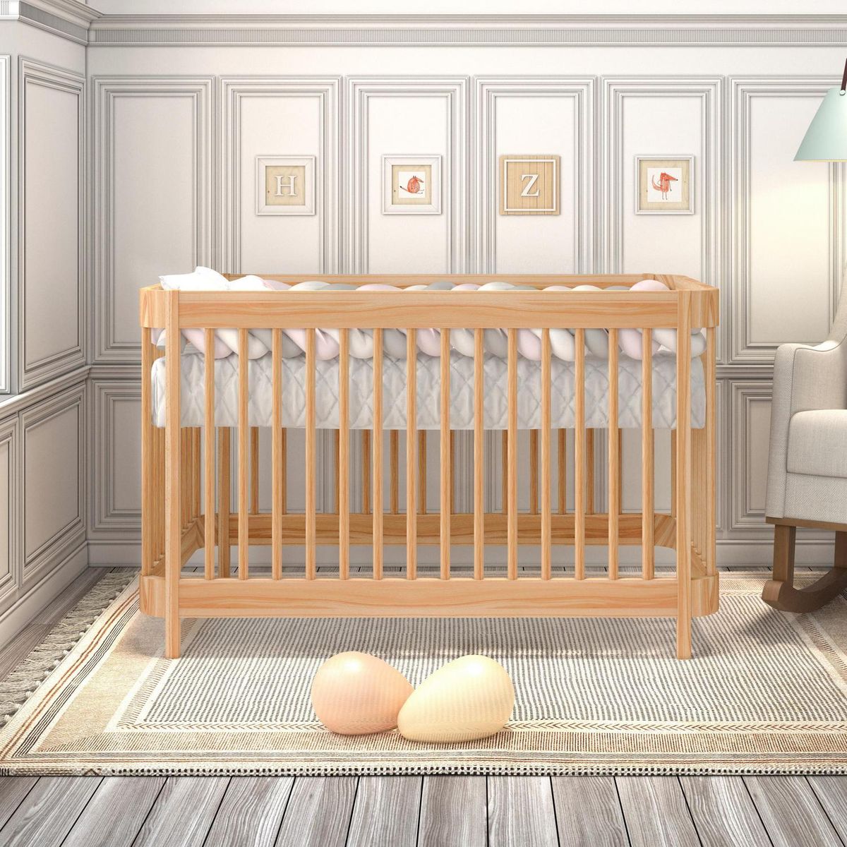 BE DESIGN - Cuna madera natural 2 funciones Anitha