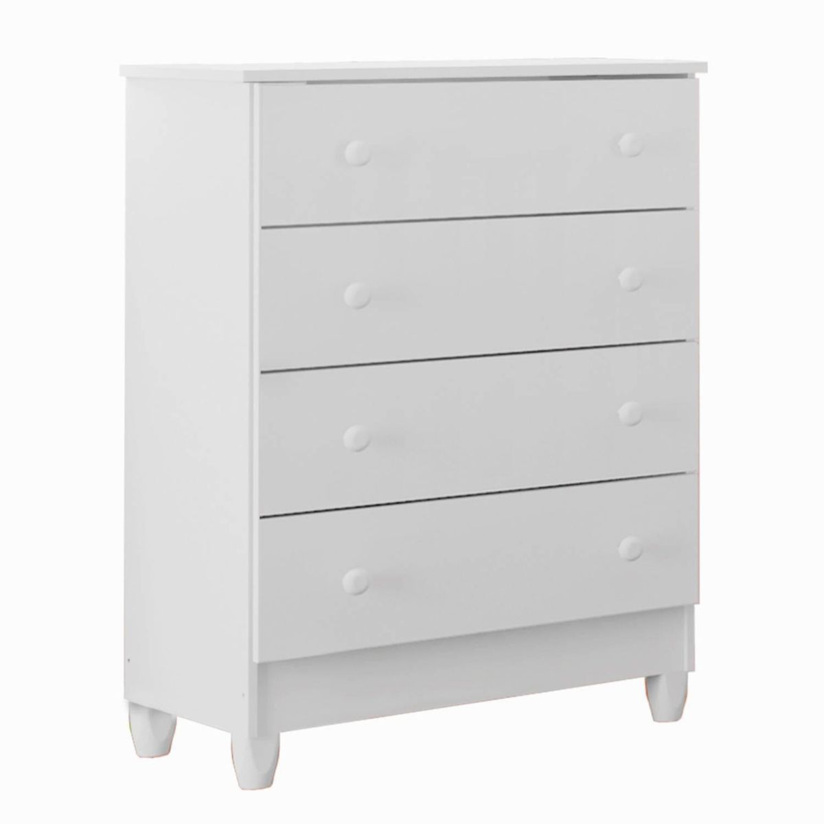 BE DESIGN - Cómoda 4 Cajón(es) Mel 64x92x43 cm Blanco