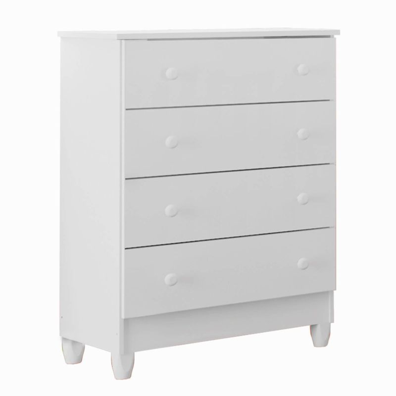 BE DESIGN - Cómoda 4 Cajón(es) Mel 64x92x43 cm Blanco